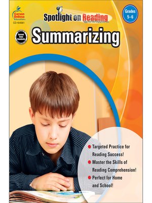 cover image of Summarizing, Grades 5 - 6
